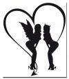 love angel tattoos design